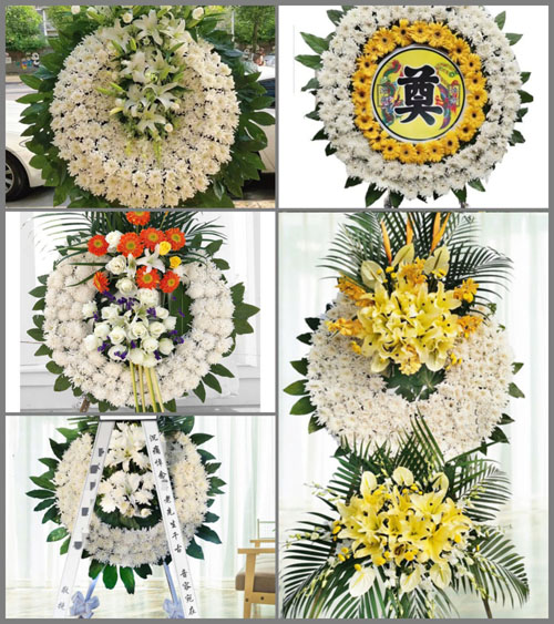 山东聊城茌平县杨官屯乡花圈速递